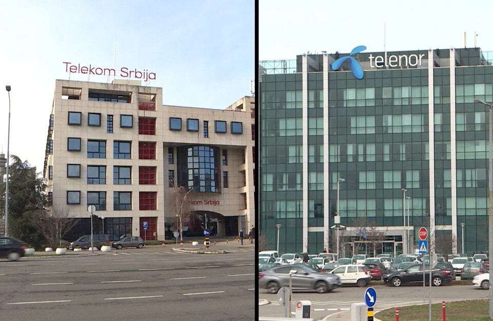Ilustracija: Poslovne zgrade Telekom Srbija i Telenor u Beogradu